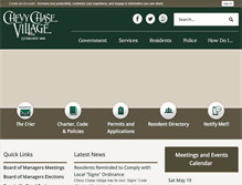 Tablet Screenshot of chevychasevillagemd.gov
